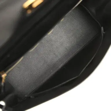 HERMÈS Vintage Hermes Kelly Retourne 40 Black Box Gold Hardware | Thumbnail 8 HERMÈS Vintage Hermes Kelly Retourne 40 Black Box Gold Hardware | Thumbnail 8