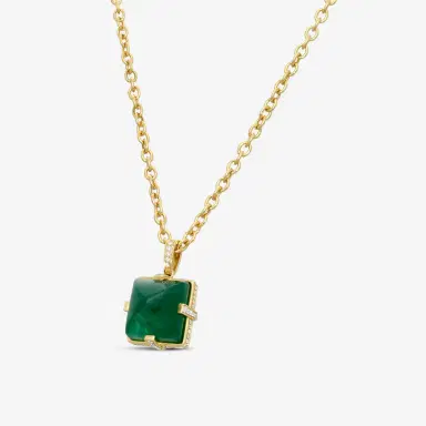 GOSHWARA Goshwara G-One 18K Yellow Gold Emerald Pendant Necklace by The Solist | Thumbnail 2 GOSHWARA Goshwara G-One 18K Yellow Gold Emerald Pendant Necklace by The Solist | Thumbnail 2