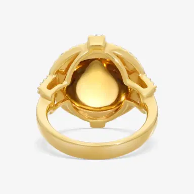 GOSHWARA Goshwara Rock N Roll 18K Yellow Gold Citrine & Diamond Ring Sz. 6.5 by The Solist | Thumbnail 3 GOSHWARA Goshwara Rock N Roll 18K Yellow Gold Citrine & Diamond Ring Sz. 6.5 by The Solist | Thumbnail 3