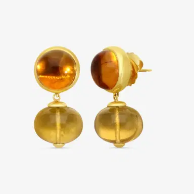 GOSHWARA Goshwara Rock N Roll 18K Yellow Gold Citrine Drop Earrings by The Solist | Thumbnail 2 GOSHWARA Goshwara Rock N Roll 18K Yellow Gold Citrine Drop Earrings by The Solist | Thumbnail 2
