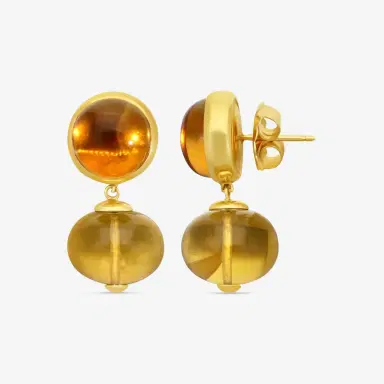 GOSHWARA Goshwara Rock N Roll 18K Yellow Gold Citrine Drop Earrings by The Solist | Thumbnail 3 GOSHWARA Goshwara Rock N Roll 18K Yellow Gold Citrine Drop Earrings by The Solist | Thumbnail 3