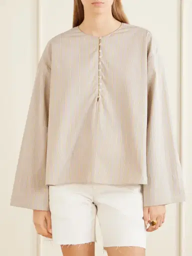 Kallmeyer Marguerite Striped Cotton-poplin Blouse | Thumbnail 3 Kallmeyer Marguerite Striped Cotton-poplin Blouse | Thumbnail 3