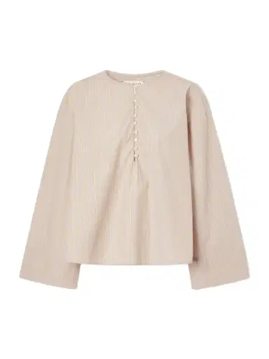 Kallmeyer Marguerite Striped Cotton-poplin Blouse | Thumbnail 1 Kallmeyer Marguerite Striped Cotton-poplin Blouse | Thumbnail 1