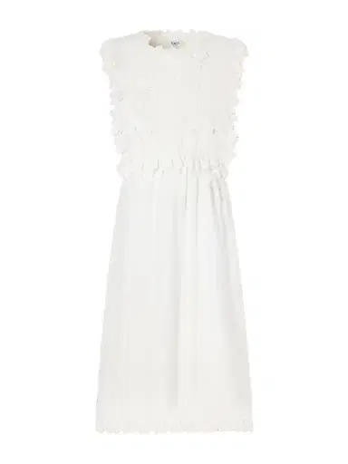 Sea Eleannora Lace-trimmed Cotton-voile Midi Dress | Thumbnail 1 Sea Eleannora Lace-trimmed Cotton-voile Midi Dress | Thumbnail 1