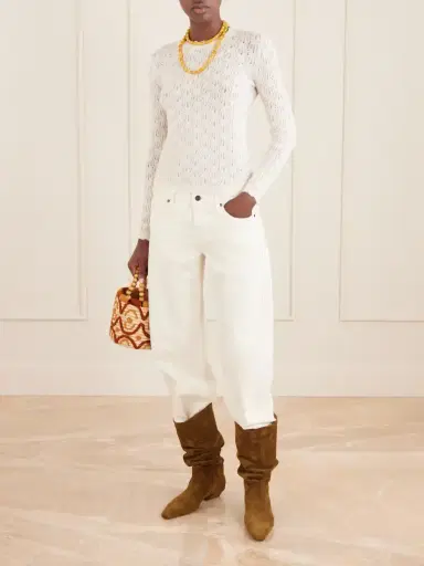 Marant Étoile Obeline Wool-blend Chrochet Sweater | Thumbnail 2 Marant Étoile Obeline Wool-blend Chrochet Sweater | Thumbnail 2