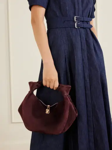 Gabriela Hearst Antonia Mini Suede Shoulder Bag | Thumbnail 2 Gabriela Hearst Antonia Mini Suede Shoulder Bag | Thumbnail 2