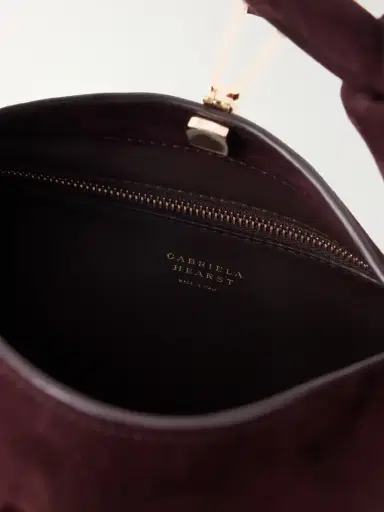 Gabriela Hearst Antonia Mini Suede Shoulder Bag | Thumbnail 6 Gabriela Hearst Antonia Mini Suede Shoulder Bag | Thumbnail 6