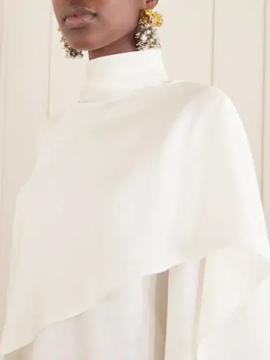 RÓHE Scarf-detailed Silk-twill Blouse | Thumbnail 4 RÓHE Scarf-detailed Silk-twill Blouse | Thumbnail 4