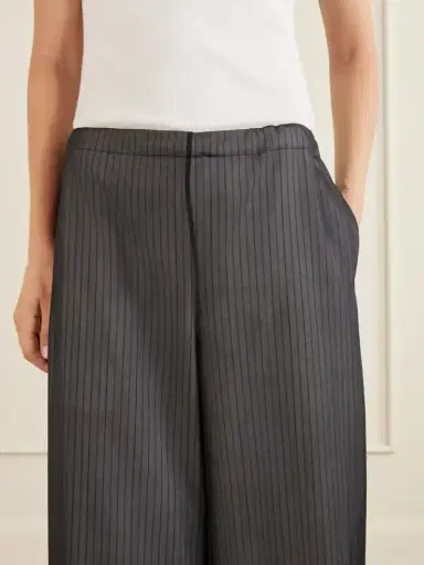 Kallmeyer Cairo Striped Silk And Cotton-poplin Wide-leg Pants | Thumbnail 5 Kallmeyer Cairo Striped Silk And Cotton-poplin Wide-leg Pants | Thumbnail 5