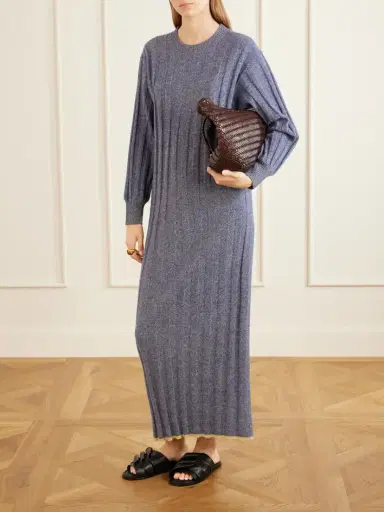 The Elder Statesman Ribbed Cashmere Maxi Dress | Thumbnail 2 The Elder Statesman Ribbed Cashmere Maxi Dress | Thumbnail 2