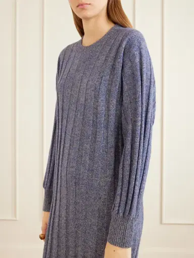 The Elder Statesman Ribbed Cashmere Maxi Dress | Thumbnail 4 The Elder Statesman Ribbed Cashmere Maxi Dress | Thumbnail 4