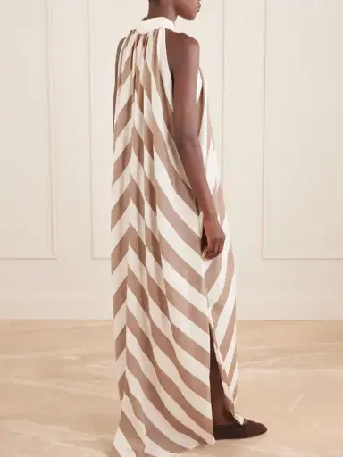 Marrakshi Life Striped Cotton-poplin Halterneck Maxi Dress | Thumbnail 3 Marrakshi Life Striped Cotton-poplin Halterneck Maxi Dress | Thumbnail 3