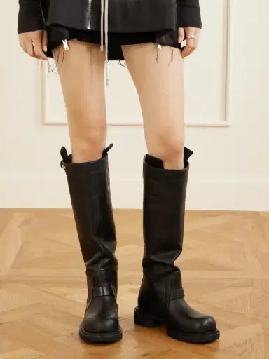 Rick Owens Leather Knee-high Boots | Thumbnail 2 Rick Owens Leather Knee-high Boots | Thumbnail 2