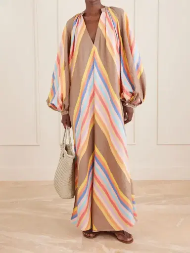 Marrakshi Life Striped Cotton Maxi Dress | Thumbnail 2 Marrakshi Life Striped Cotton Maxi Dress | Thumbnail 2