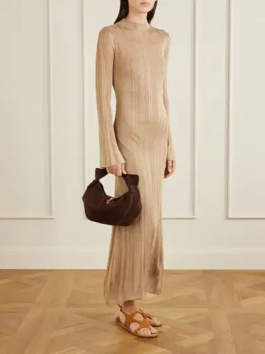 Gabriela Hearst Antonia Mini Suede Shoulder Bag | Thumbnail 3 Gabriela Hearst Antonia Mini Suede Shoulder Bag | Thumbnail 3