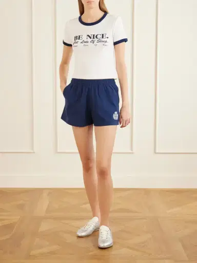 Sporty & Rich Printed Garment-dyed Cotton-jersey T-shirt | Thumbnail 2 Sporty & Rich Printed Garment-dyed Cotton-jersey T-shirt | Thumbnail 2