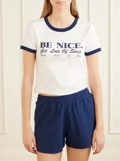 Sporty & Rich Printed Garment-dyed Cotton-jersey T-shirt | Thumbnail 3 Sporty & Rich Printed Garment-dyed Cotton-jersey T-shirt | Thumbnail 3