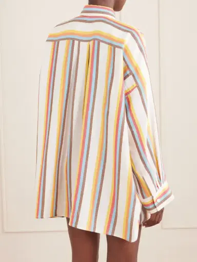 Marrakshi Life The Oversized Striped Cotton-poplin Shirt | Thumbnail 4 Marrakshi Life The Oversized Striped Cotton-poplin Shirt | Thumbnail 4