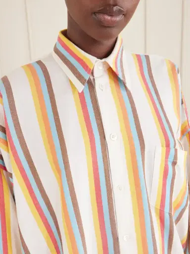 Marrakshi Life The Oversized Striped Cotton-poplin Shirt | Thumbnail 5 Marrakshi Life The Oversized Striped Cotton-poplin Shirt | Thumbnail 5