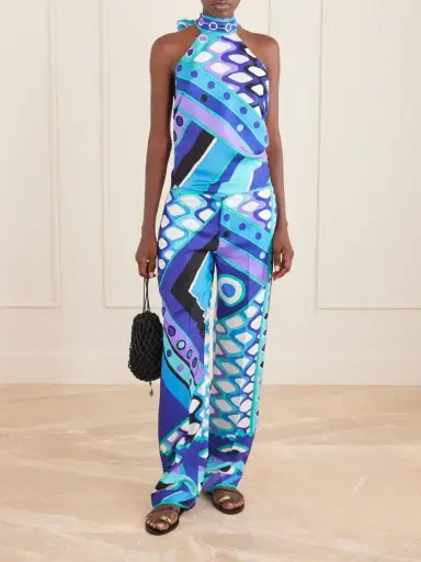 PUCCI Printed Silk-twill Wide-leg Pants | Thumbnail 2 PUCCI Printed Silk-twill Wide-leg Pants | Thumbnail 2