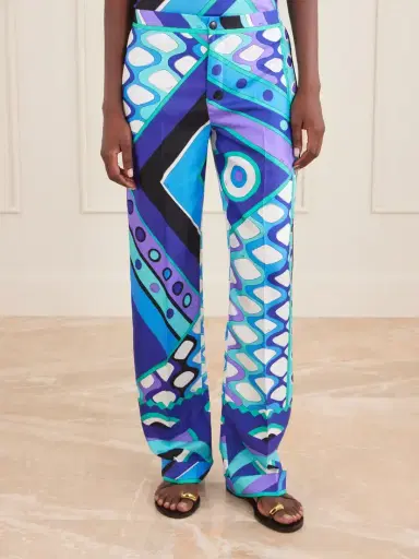 PUCCI Printed Silk-twill Wide-leg Pants | Thumbnail 3 PUCCI Printed Silk-twill Wide-leg Pants | Thumbnail 3