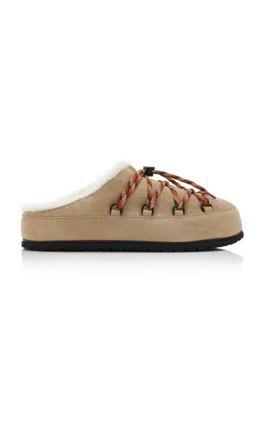 Prada Shearling Mules | Thumbnail 1 Prada Shearling Mules | Thumbnail 1