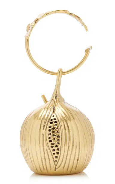 Cult Gaia Fico Antique Metal Clutch Bag | Thumbnail 1 Cult Gaia Fico Antique Metal Clutch Bag | Thumbnail 1