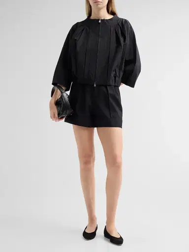 Simkhai Women's Jess Pleated Jacket - Black - Size XL | Thumbnail 2 Simkhai Women's Jess Pleated Jacket - Black - Size XL | Thumbnail 2