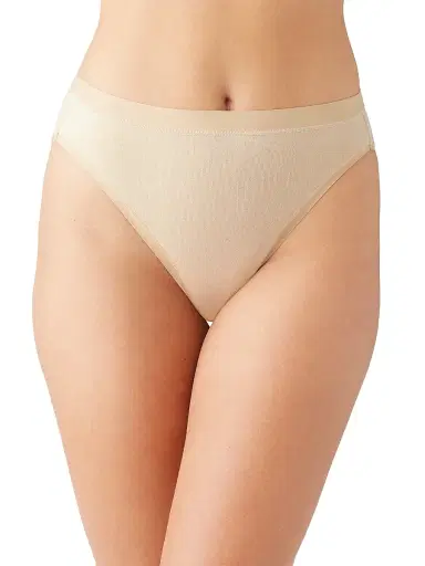 Wacoal Women's Understated Cotton High-Cut Brief - Sand | Thumbnail 1 Wacoal Women's Understated Cotton High-Cut Brief - Sand | Thumbnail 1