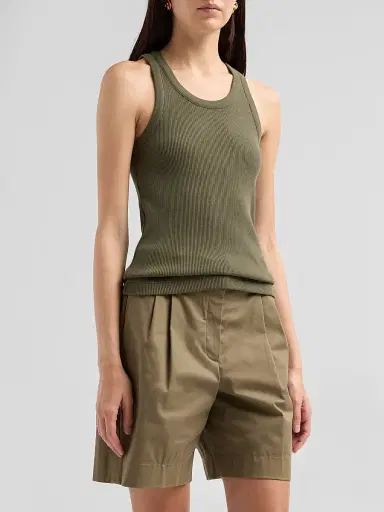 Vince Women's Scoopneck Cotton-Blend Tank | Thumbnail 4 Vince Women's Scoopneck Cotton-Blend Tank | Thumbnail 4