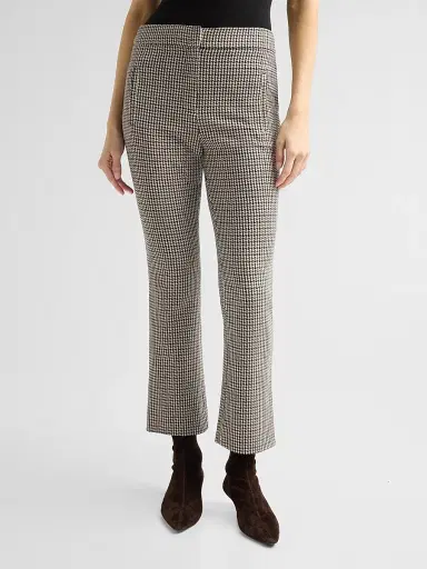 Veronica Beard Women's Arte Kick-Flare Crop Pants - Navy Multi - Size 14 | Thumbnail 4 Veronica Beard Women's Arte Kick-Flare Crop Pants - Navy Multi - Size 14 | Thumbnail 4