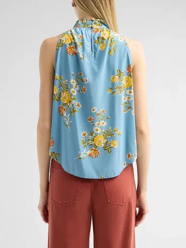 Veronica Beard Women's Kovi Floral Silk-Blend Top - Blue River Multi - Size 16 | Thumbnail 3 Veronica Beard Women's Kovi Floral Silk-Blend Top - Blue River Multi - Size 16 | Thumbnail 3