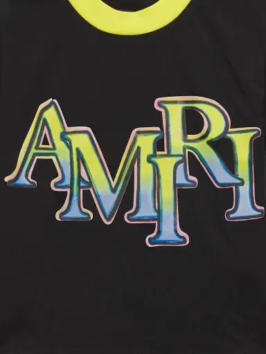 AMIRI Little Kid's & Kid's Gradient Staggered Logo T-Shirt - Black - Size 4 | Thumbnail 3 AMIRI Little Kid's & Kid's Gradient Staggered Logo T-Shirt - Black - Size 4 | Thumbnail 3