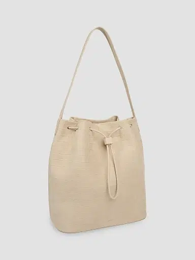 Vince Women's Sarai Croc-Embossed Nubuck Bucket Bag | Thumbnail 3 Vince Women's Sarai Croc-Embossed Nubuck Bucket Bag | Thumbnail 3