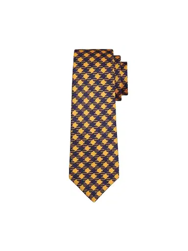 Kiton Men's Houndstooth Plaid Silk Tie | Thumbnail 1 Kiton Men's Houndstooth Plaid Silk Tie | Thumbnail 1
