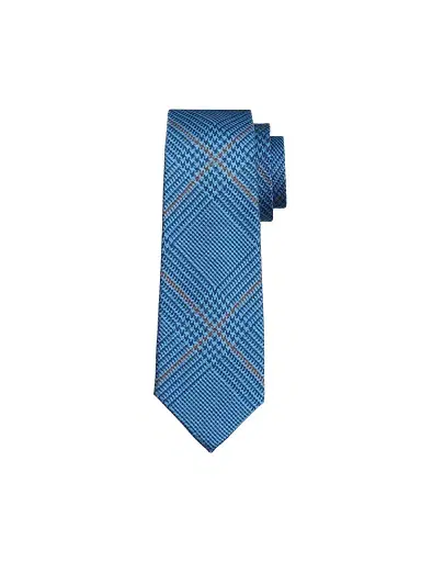 Kiton Men's Glen Plaid Silk Tie | Thumbnail 1 Kiton Men's Glen Plaid Silk Tie | Thumbnail 1
