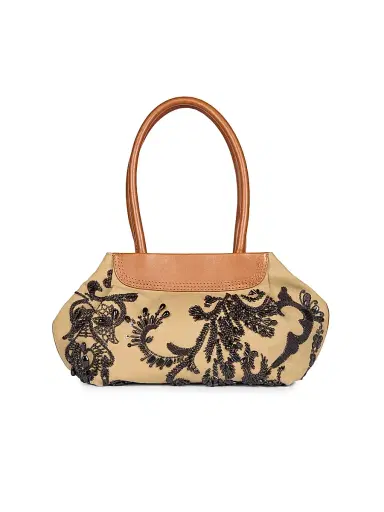 Dries Van Noten Women's Embellished Cotton Tote Bag - Camel | Thumbnail 1 Dries Van Noten Women's Embellished Cotton Tote Bag - Camel | Thumbnail 1