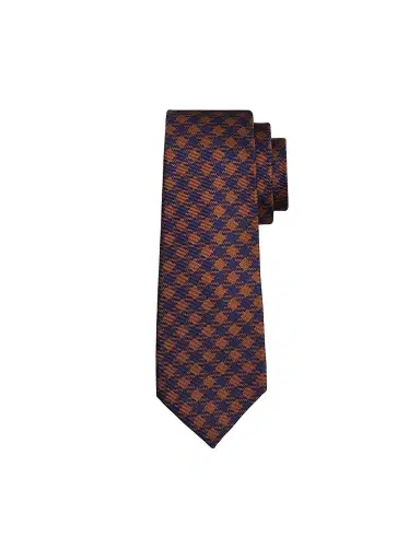 Kiton Men's Houndstooth Plaid Silk Tie | Thumbnail 1 Kiton Men's Houndstooth Plaid Silk Tie | Thumbnail 1
