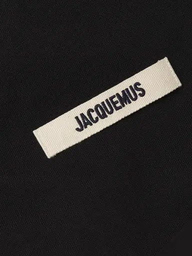 Jacquemus Men's Cotton Logo Long-Sleeve Shirt - Black - Size Small | Thumbnail 6 Jacquemus Men's Cotton Logo Long-Sleeve Shirt - Black - Size Small | Thumbnail 6