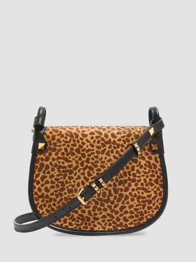 Valentino Garavani Women's Flaneuse Small Shoulder Bag in Pony-Effect Leather | Thumbnail 3 Valentino Garavani Women's Flaneuse Small Shoulder Bag in Pony-Effect Leather | Thumbnail 3