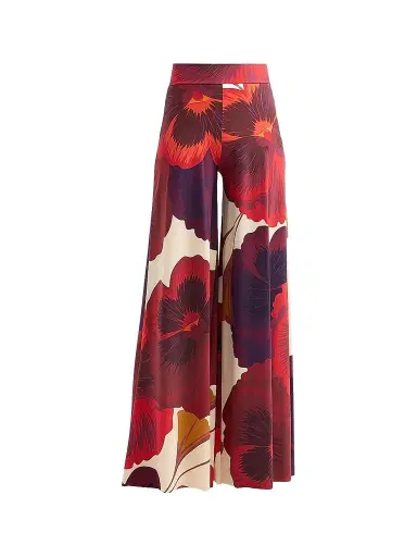 Chiara Boni La Petite Robe Women's Skyla Floral Wide-Leg Pants - Josephine Ivory - Size 8 | Thumbnail 1 Chiara Boni La Petite Robe Women's Skyla Floral Wide-Leg Pants - Josephine Ivory - Size 8 | Thumbnail 1