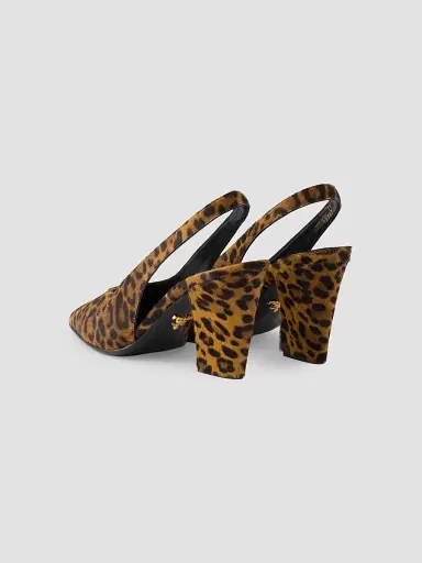 Prada Women's Printed Leather Slingback Pumps | Thumbnail 3 Prada Women's Printed Leather Slingback Pumps | Thumbnail 3