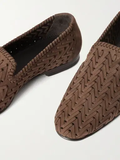Manolo Blahnik Mario Woven Suede Loafers | Thumbnail 5 Manolo Blahnik Mario Woven Suede Loafers | Thumbnail 5