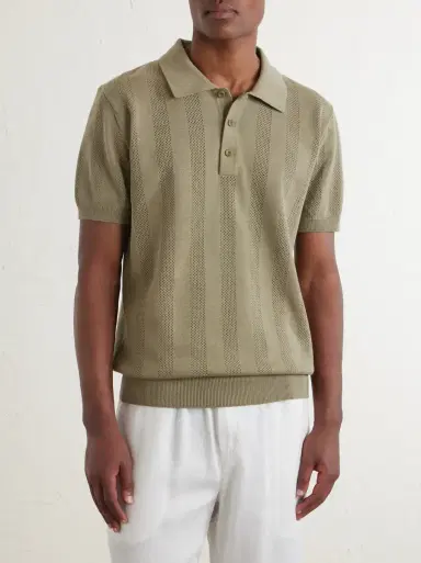 Frescobol Carioca Vidal Cotton Polo Shirt | Thumbnail 3 Frescobol Carioca Vidal Cotton Polo Shirt | Thumbnail 3