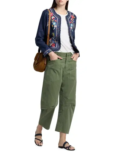 Johnny Was Women's Embroidered Linen Bolero Jacket | Thumbnail 2 Johnny Was Women's Embroidered Linen Bolero Jacket | Thumbnail 2