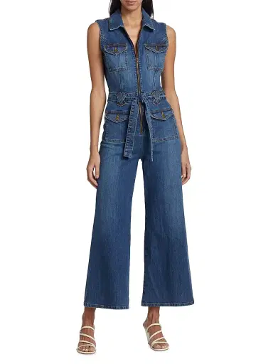 Ramy Brook Women's Bell Denim Jumpsuit | Thumbnail 3 Ramy Brook Women's Bell Denim Jumpsuit | Thumbnail 3