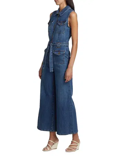 Ramy Brook Women's Bell Denim Jumpsuit | Thumbnail 4 Ramy Brook Women's Bell Denim Jumpsuit | Thumbnail 4