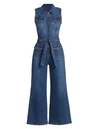 Ramy Brook Women's Bell Denim Jumpsuit | Thumbnail 1 Ramy Brook Women's Bell Denim Jumpsuit | Thumbnail 1