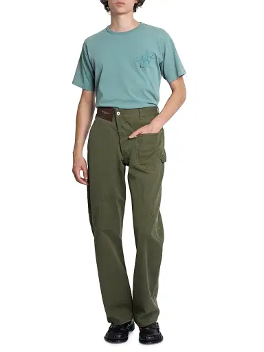 JW Anderson Men's Twisted Workwear Jeans - Washed Green - Size 32 | Thumbnail 2 JW Anderson Men's Twisted Workwear Jeans - Washed Green - Size 32 | Thumbnail 2
