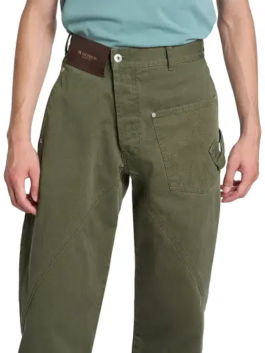 JW Anderson Men's Twisted Workwear Jeans - Washed Green - Size 32 | Thumbnail 6 JW Anderson Men's Twisted Workwear Jeans - Washed Green - Size 32 | Thumbnail 6